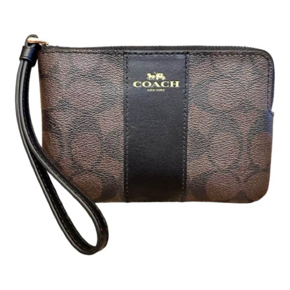 Coach monogram wristlet